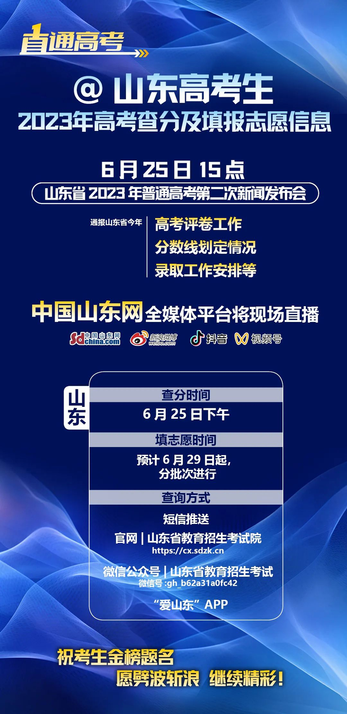 山东高考分数线公布，考生与家长的大考后时刻